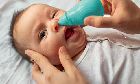 تخلیه مخاط بینی - سرماخوردگی نوزادان